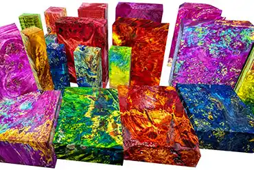 Drewno stabilizowane ACRYHOLZ do ekskluzywnych rękojeści noży