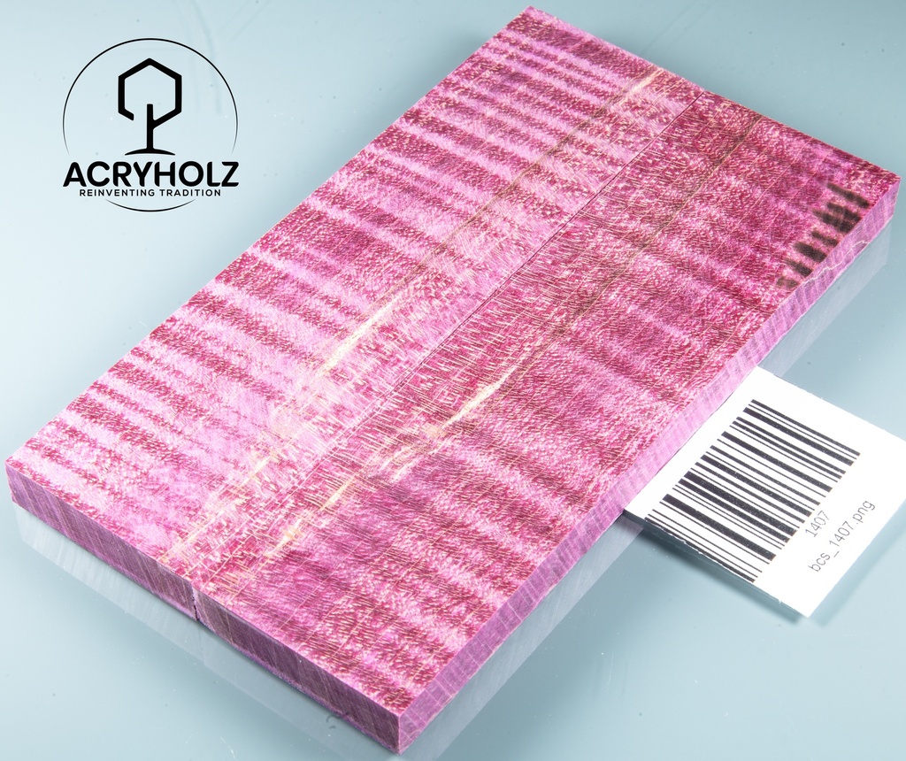 Ahorn Griffschalen stabilisiert | 145x40x10 | plexiholz | Messergriff | 0598