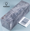 Pappel Maser stabilisiert Griffblock | 145x50x30 | plexiholz | Messergriff 0390