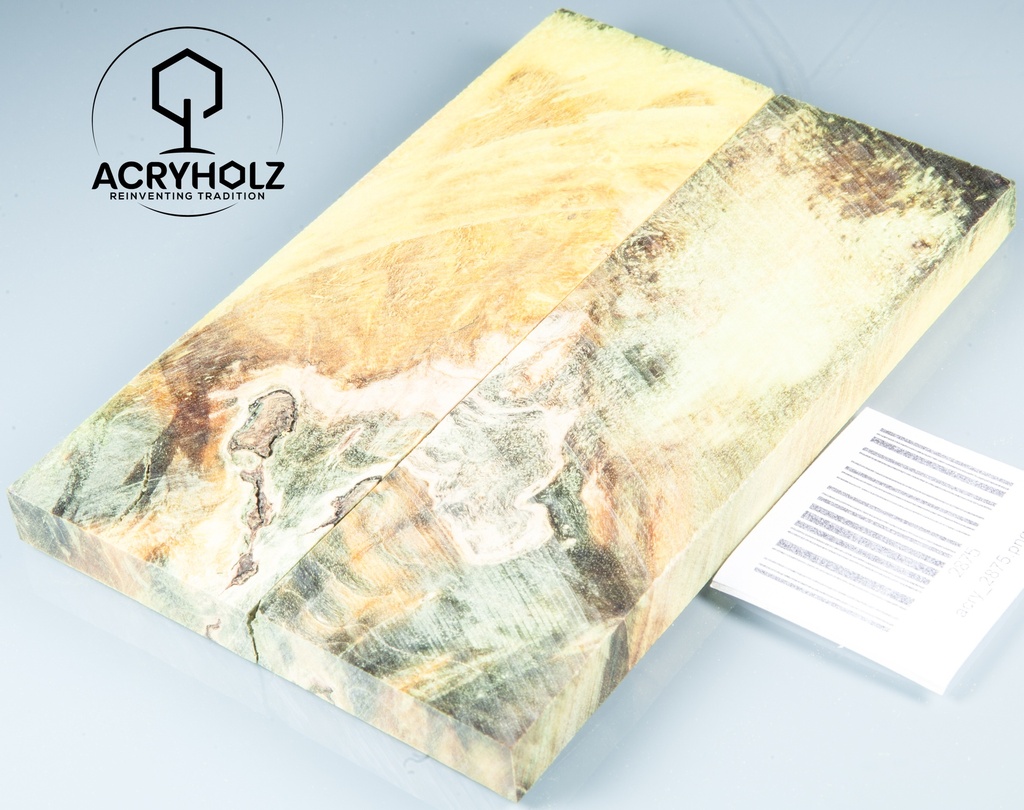 Stabilized Wood stabilisiert | 120x45x10| ACRYHOLZ | Messer | Griffholz