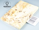 Pappel Griffschalen stabilisiert | ACRYHOLZ | Messer | Griffholz