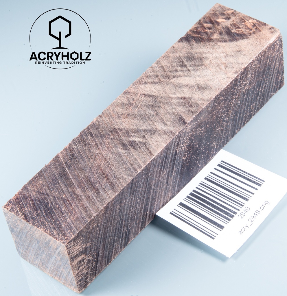 Pappel Stiftrohling braun stabilisiert | acryholz