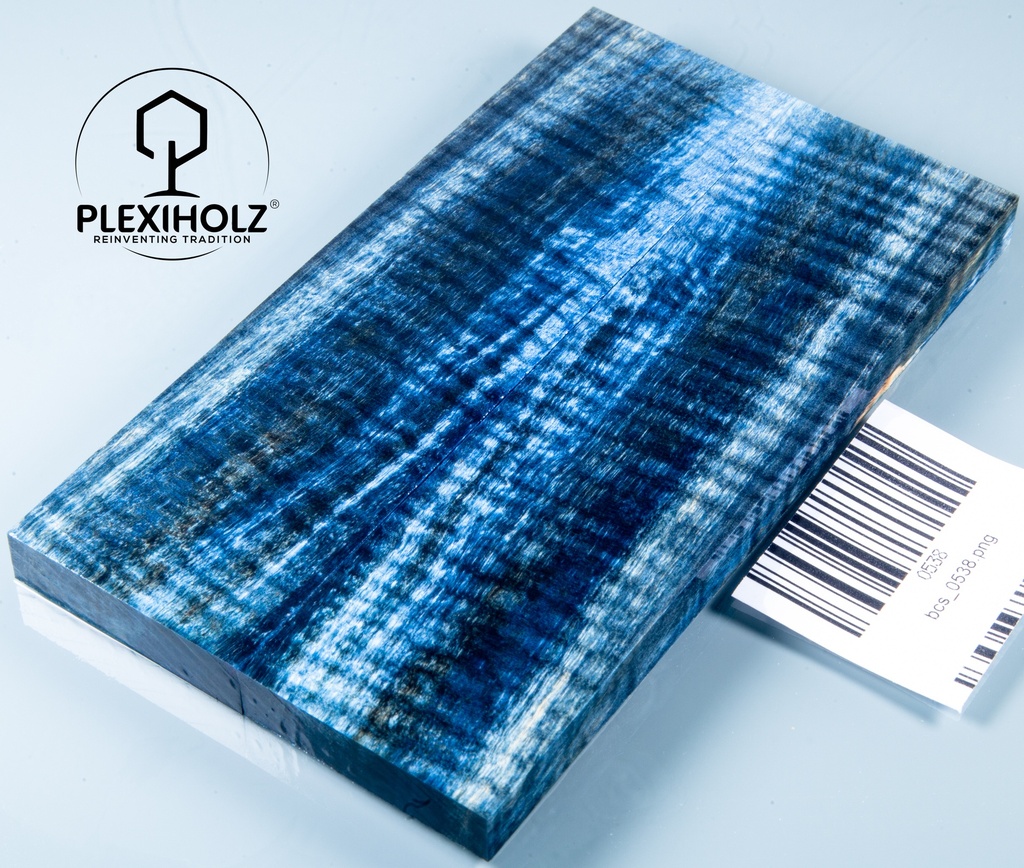 Loupe de Châtaignier Stabilisé | plexiholz | 120x40x10 | Paire de Plaquettes 0538