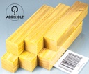 Frêne Blank pour Stylo Jaune Stabilisé | 100x20x20 | acryholz | 1525