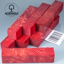 Plane Pen Blank Red Stabilized | 100x20x20 | acryholz | 1540