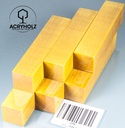Acero Blank per Penna Giallo Stabilizzato | 100x20x20 | acryholz | 1556