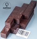 Acero Blank per Penna Marrone Stabilizzato | 100x20x20 | acryholz | 1564