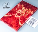 Box Elder Burl Estabilizado | acryholz | 140x40x10 | Par de Cachas 1673