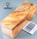 Box Elder Burl Handle Block Stabilized | 120x40x40 | acryholz | 1792