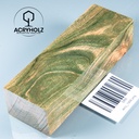 Álamo Burl Estabilizado Bloque para Mango | 120x40x30 | ACRYHOLZ | Mango de Cuchillo 1956