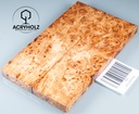 Linden Burl Stabilized | 150x40x10 | acryholz | pair of scales 2200