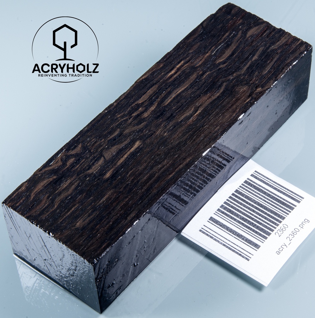 Mooreiche Griffblock stabilisiert | 120x40x28 | acryholz | Messergriff | 2360