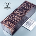 Platano Blocco per Manico Stabilizzato | 130x45x30 | acryholz | Manico per Coltello | 2380