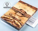 Buk Spalted Stabilizowany Okładziny Rękojeści | 120x40x10 | Rękojeść Noża 2412