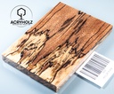 Hêtre Spalted Stabilisé Plaquettes de Manche | 120x40x10 | Manche de Couteau 2418