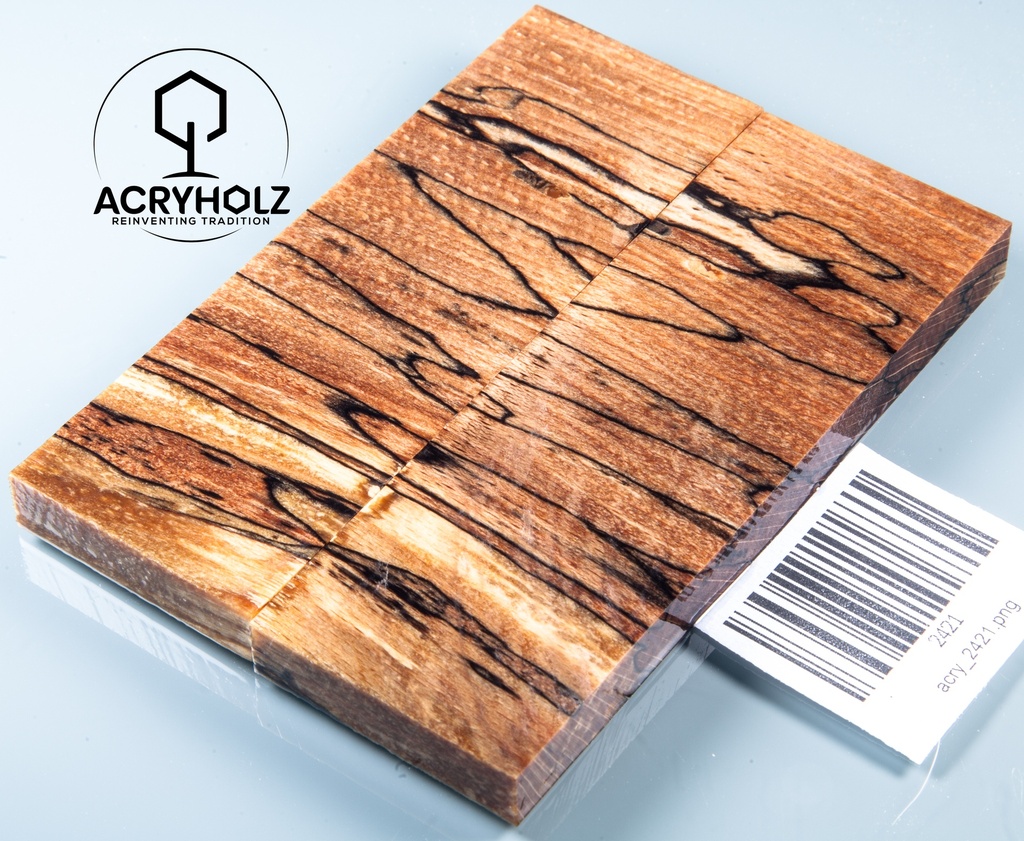 Buche gestockt stabilisiert Griffschalen | 120x40x10 | Messergriff 2421