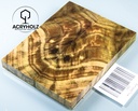 Pappel Griffschalen stabilisiert | 120x45x10| ACRYHOLZ | Messer | Griffholz 2453