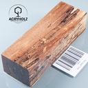 Haya Spalted Estabilizado Bloque para Mango | 120x40x30 | Mango de Cuchillo 2483