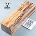Faggio Spalted Stabilizzato Blocco per Manico | 140x40x30 | Manico per Coltello 2488