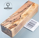 Haya Spalted Estabilizado Bloque para Mango | 140x40x30 | Mango de Cuchillo 2490