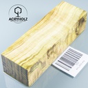 Pappel Maser stabilisiert Griffblock | 130x40x30| ACRYHOLZ | Messergriff 2522