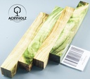 Frassino Blank per Penna Verde Stabilizzato | 130x16x16 | acryholz | 2528