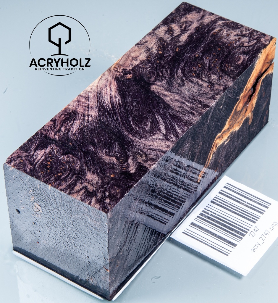 Klon Jesionolistny Czeczotka Stabilizowany Drewno do Toczenia | 120x45x45 | ACRYHOLZ | 2747