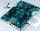 Kastanie Maser stabilisiert | 120x40x10 | acryholz | schalenpaar 2799