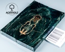 Kastanie Maser stabilisiert | 120x40x10 | acryholz | schalenpaar 2804