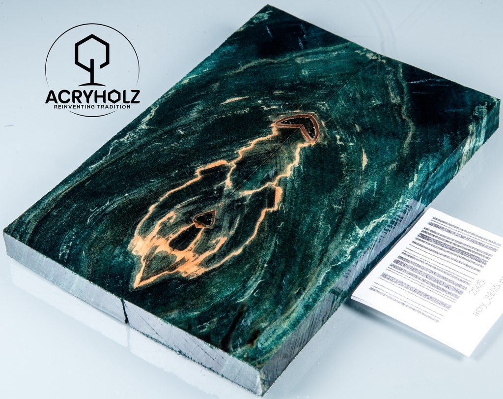Kastanie Maser stabilisiert | 120x40x10 | acryholz | schalenpaar 2805
