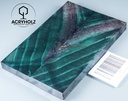 Kastanie Maser stabilisiert | 130x45x10 | acryholz | schalenpaar 2860