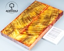 Kastanie Maser stabilisiert | 130x40x10 | acryholz | schalenpaar 2865