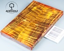 Kastanie Maser stabilisiert | 130x40x10 | acryholz | schalenpaar 2866