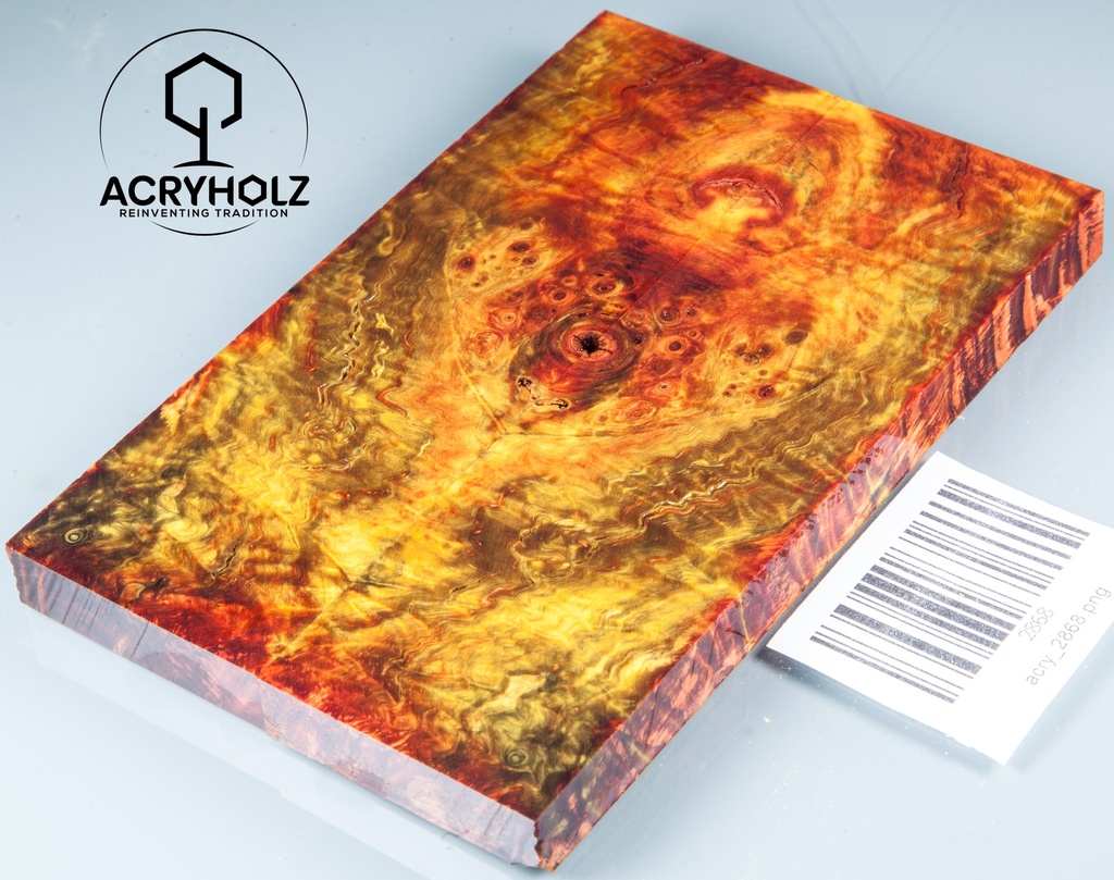 Kastanie Maser stabilisiert | 130x40x10 | acryholz | schalenpaar 2868