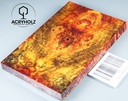 Kastanie Maser stabilisiert | 130x40x10 | acryholz | schalenpaar 2868
