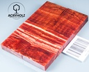 Kastanie Griffschalen stabilisiert | 120x40x10| ACRYHOLZ | Messer | Griffholz 2888