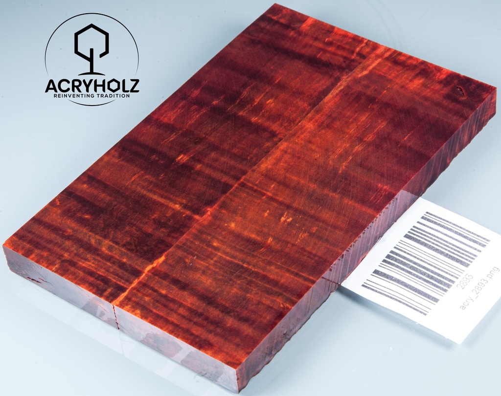 Kastanie Griffschalen stabilisiert | 130x40x10| ACRYHOLZ | Messer | Griffholz 2893
