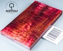 Kastanie Griffschalen stabilisiert | 130x40x10| ACRYHOLZ | Messer | Griffholz 2896