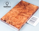 Ahorn Maser Griffschalen stabilisiert | 130x40x10 | acryholz | Messergriff | 2914
