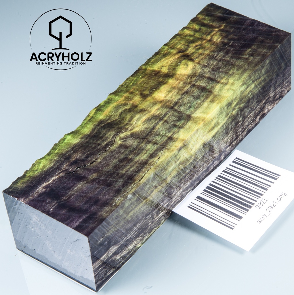 Kastanie Maserholz | Stabilisiertes Griffholz 130x40x30 Messergriff ACRYHOLZ 2921