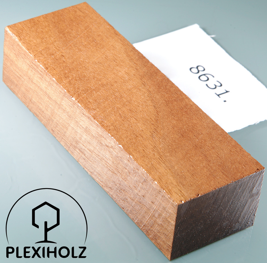 Orzech włoski Blok na Rękojeść Stabilizowany | 120x40x29 | plexiholz | 8631