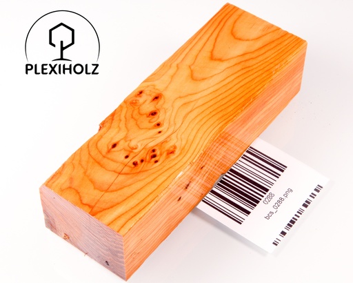 [0288] Loupe de Thuya Bloc pour Manche Stabilisé | 120x40x30 | plexiholz | loupe manche | 0288