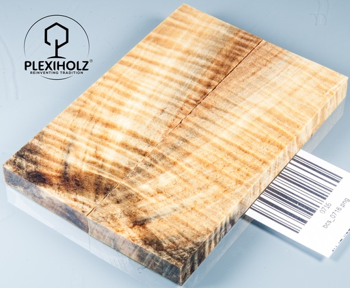 [0716] Loupe de Châtaignier Stabilisé | 120x40x10 | plexiholz | buckeye paire de plaquettes 0716