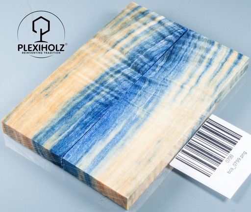 [0799] Poplar Handle Scales Stabilized | 120x40x10 | plexiholz | Knife | Handle Wood 0799