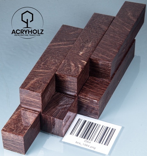 [1564] Maple Pen Blank Brown Stabilized | 100x20x20 | acryholz | 1564