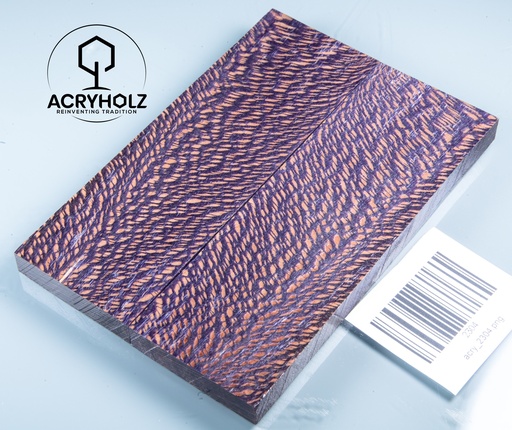[2304] Platano Guancette per Manico Stabilizzato | 130x45x9 | acryholz | Manico per Coltello | 2304