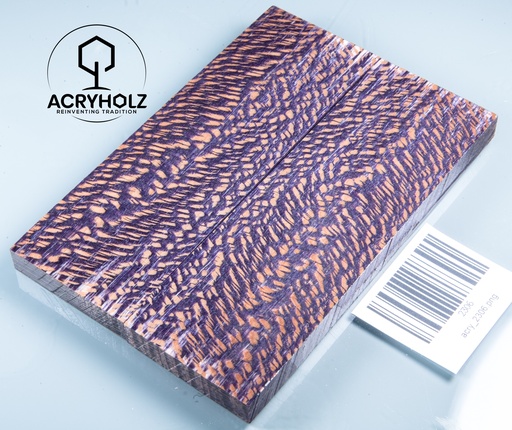 [2306] Platano Guancette per Manico Stabilizzato | 130x45x9 | acryholz | Manico per Coltello | 2306