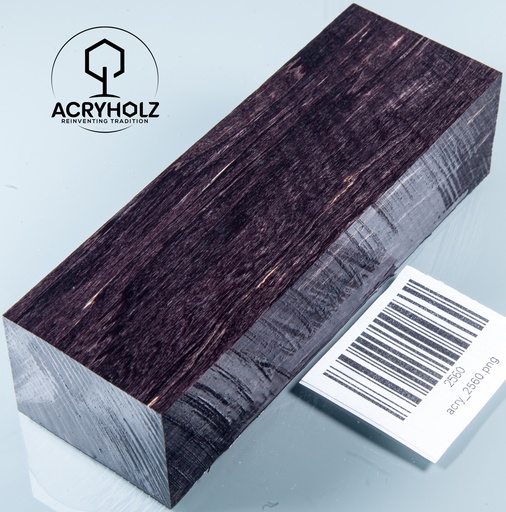 [2560] Carpe Negro Estabilizado Bloque para Mango | 120x40x30 | Mango de Cuchillo 2560