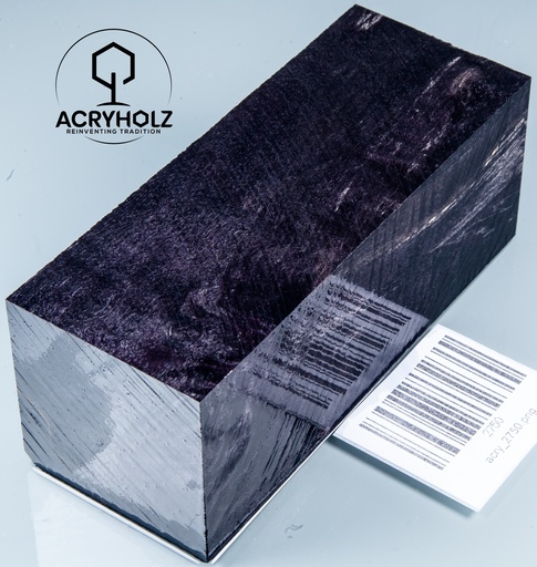 [2750] Radica di Acero Negundo Stabilizzato Legno da Tornio | 120x45x45 | ACRYHOLZ | 2750