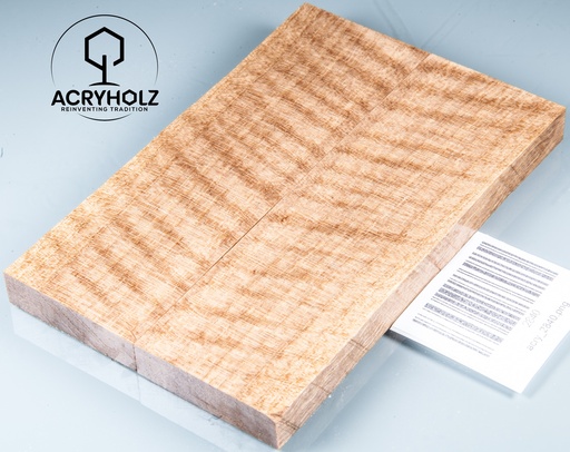 [2840] Walnuss Griffschalen geriegelt stabilisiert | 130x40x10 | acryholz | 2840